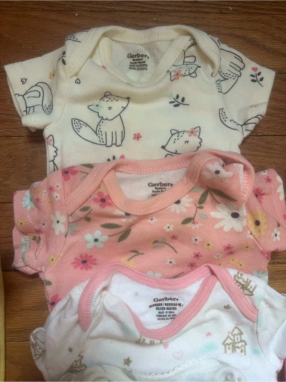 Baby Girl Assorted bundles Onesies, pants and romper Carters, Gerber, cat jack